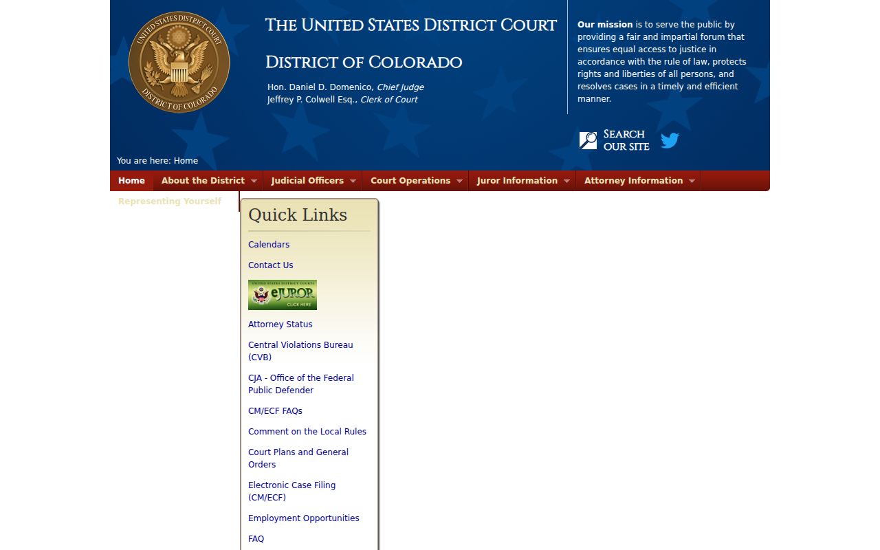 Teller County district court records federal district court comparison